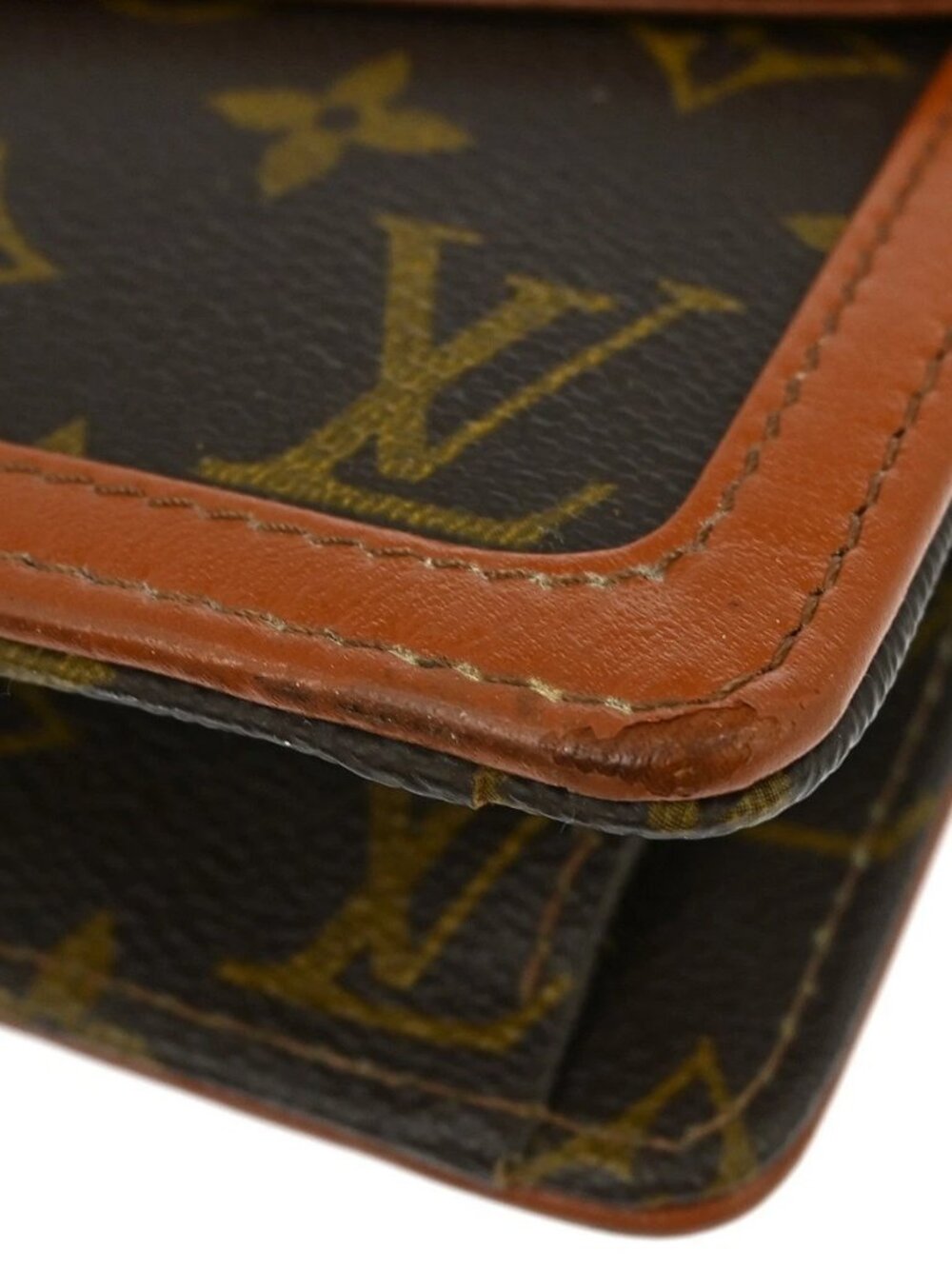2 LOUIS VUITTON POCHETTE DAM GM CLUTCH HANDBAG - Picture 4 of 15